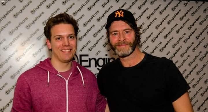 Me and Howard Donald from Take That following his DJ set at the Engine Rooms in Southampton