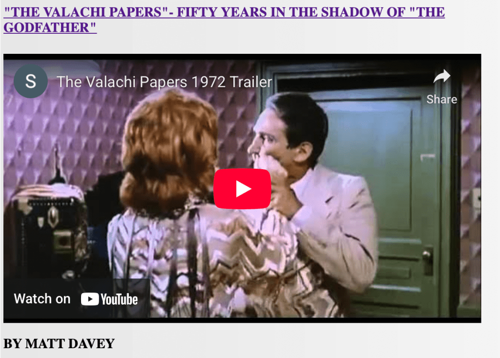 The Valachi Papers - 50 years in the shadow of The Godfather