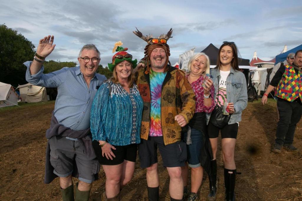 Spectators at the Wickham Festival in 2023